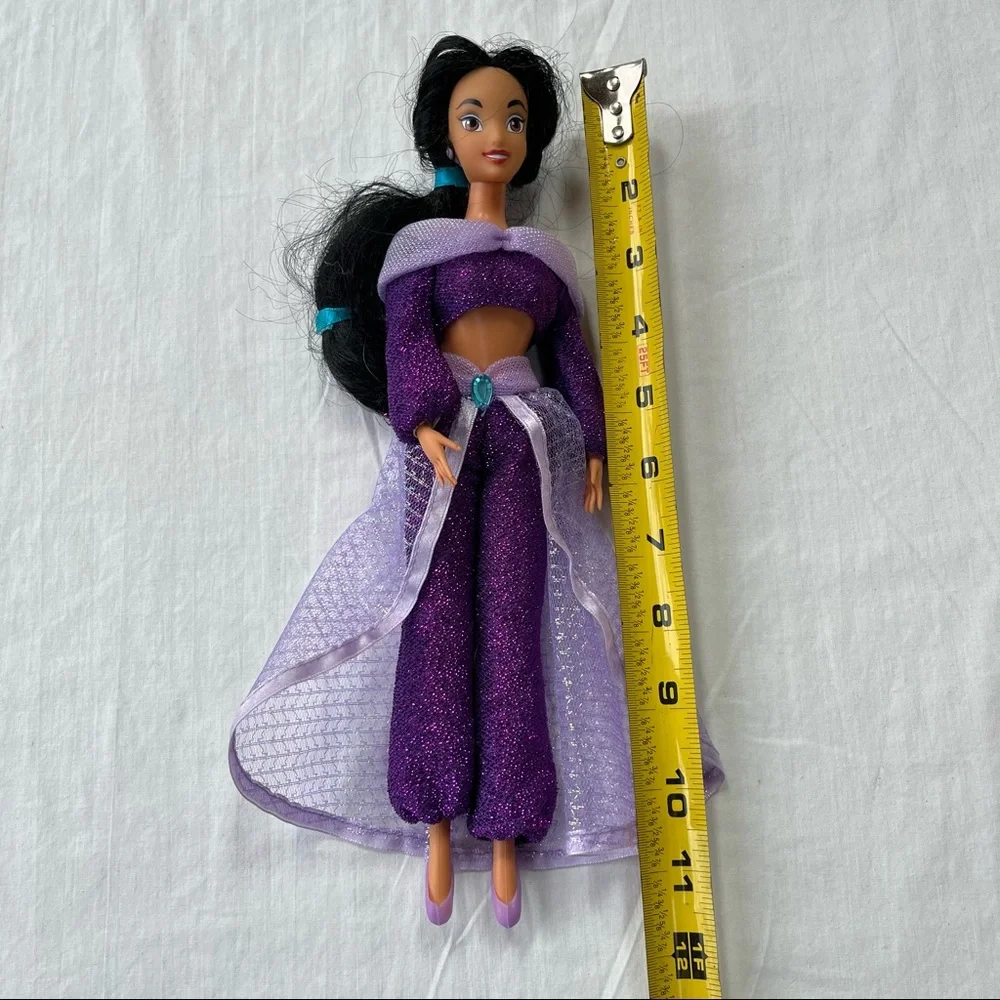 Disney Princess Jasmine from Aladdin Wearing Purple Outfit with Slippers